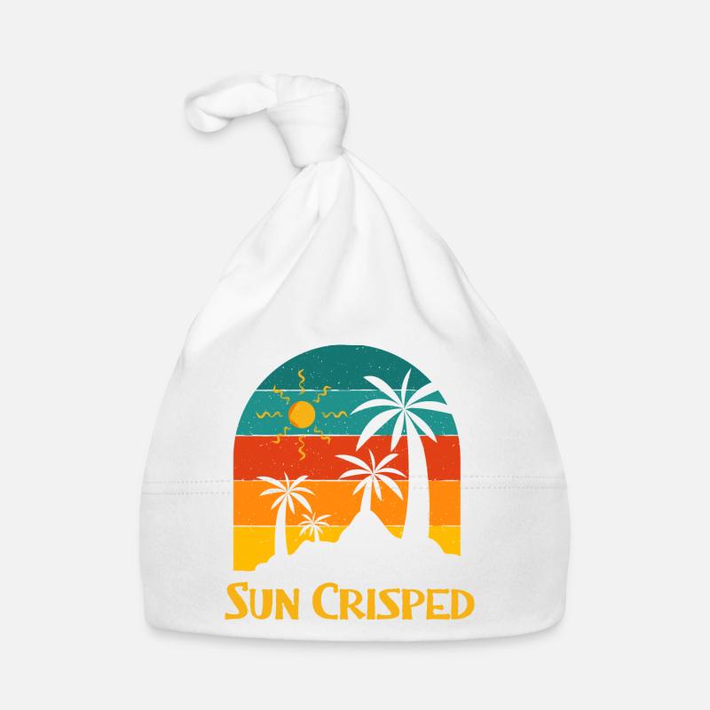 Sun Crisped Beach Été Océan Tropical Vacances Bonnet bio Bébé