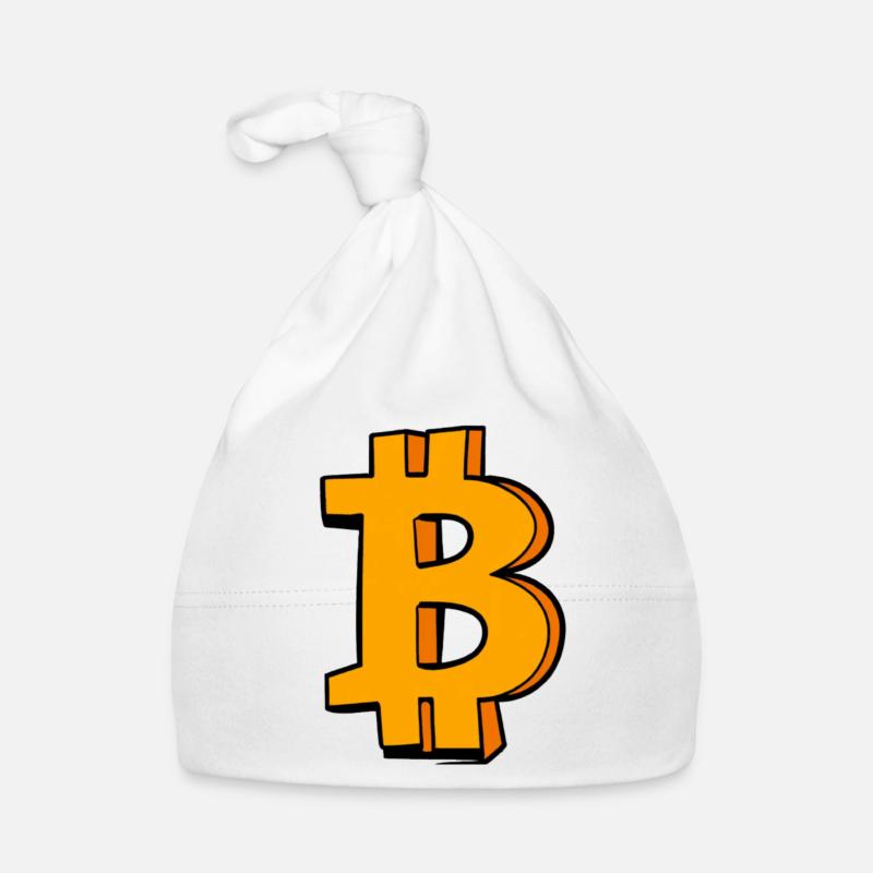 Symbole Bitcoin Bonnet bio Bébé