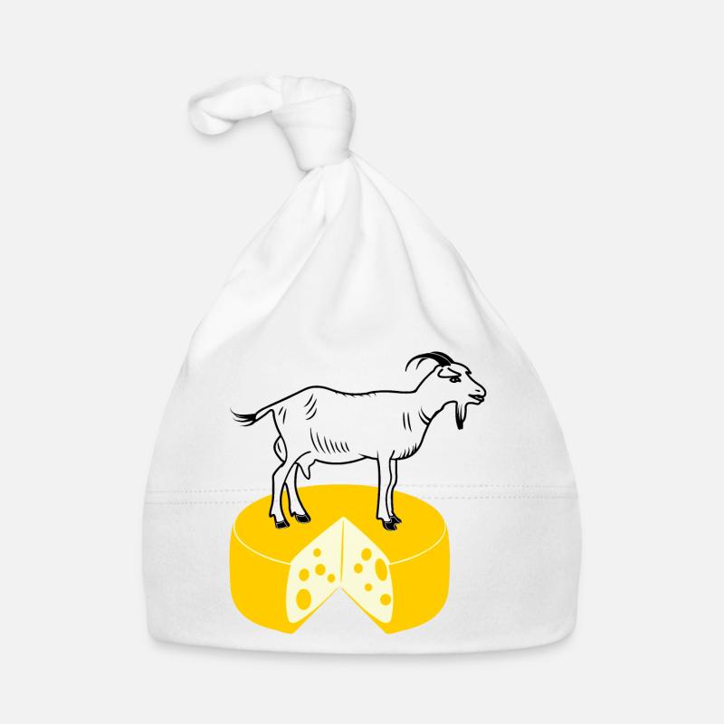 Blanc de chèvre sur fromage - Bonnet bio Bébé - blanc