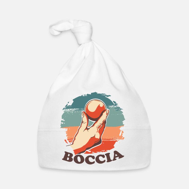 Boccia player Clothing with bocce balls Boccia Organic Baby Cap