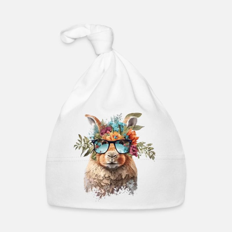 Lustiges Kaninchen Baby Bio-Mütze