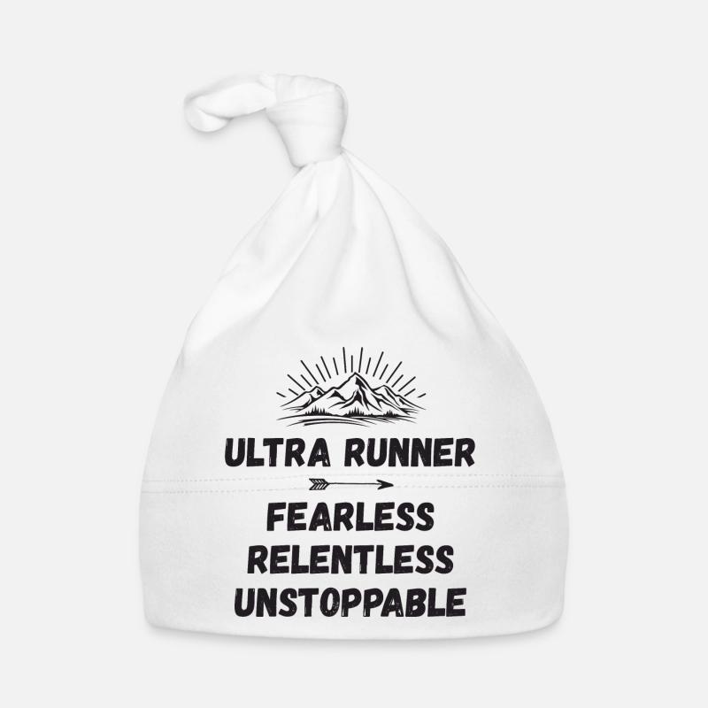 Ultra Runner - Fearless. Relentless. Unstoppable. Organic Baby Cap