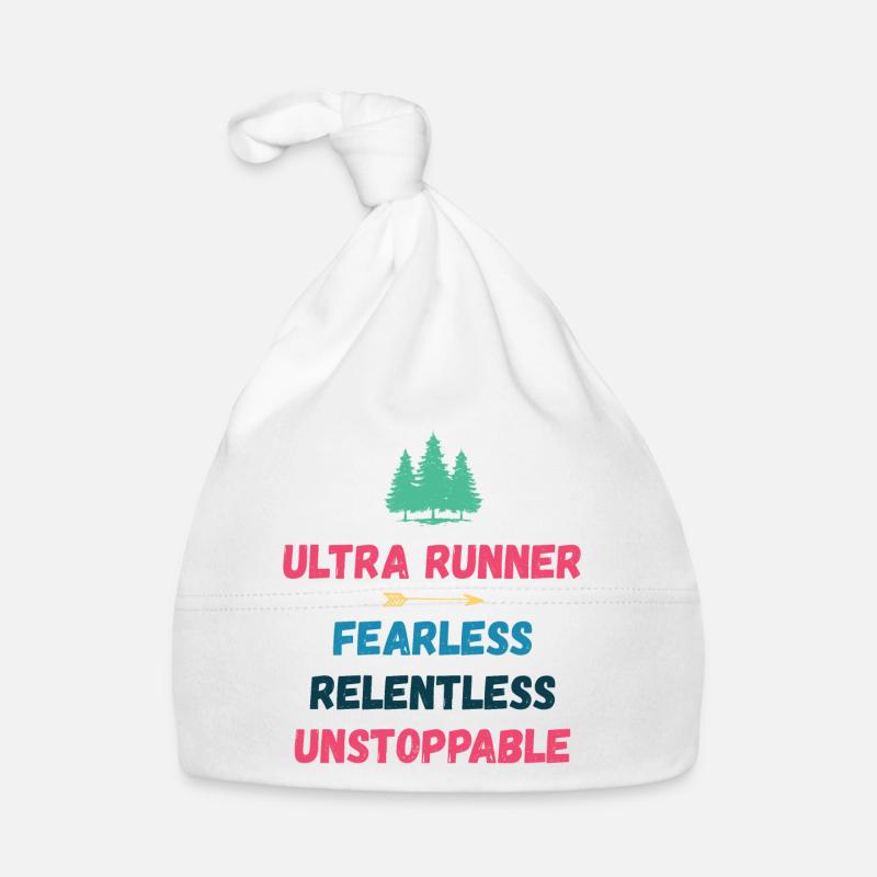 Ultra Runner - Fearless. Relentless. Unstoppable. Organic Baby Cap