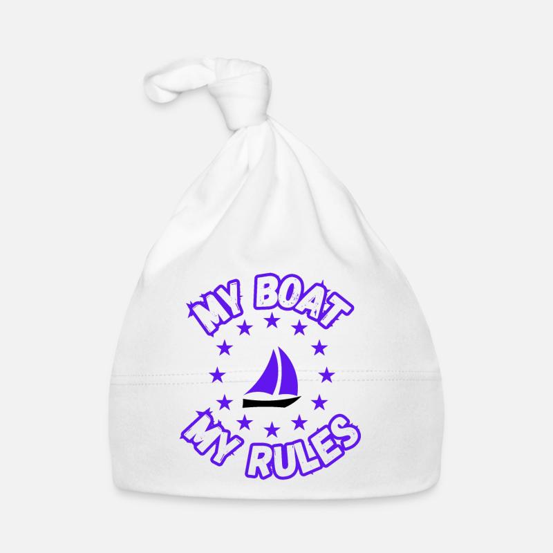 My Boat My Rules Organic Baby Cap