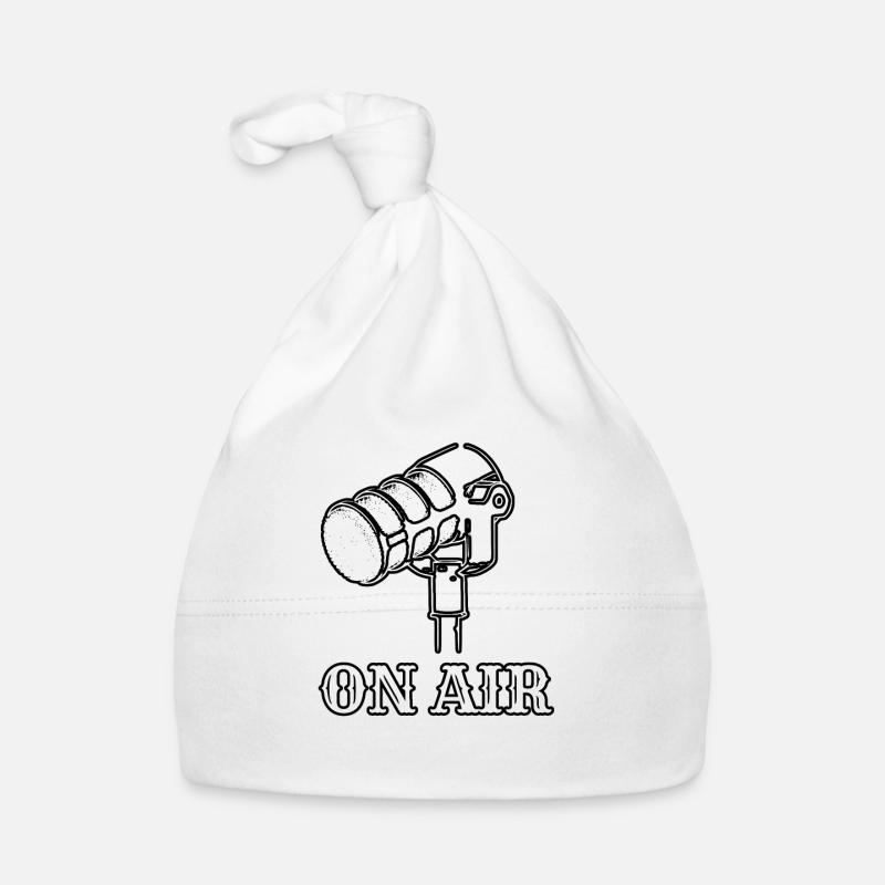 ON AIR noir et blanc - Bonnet bio Bébé - blanc