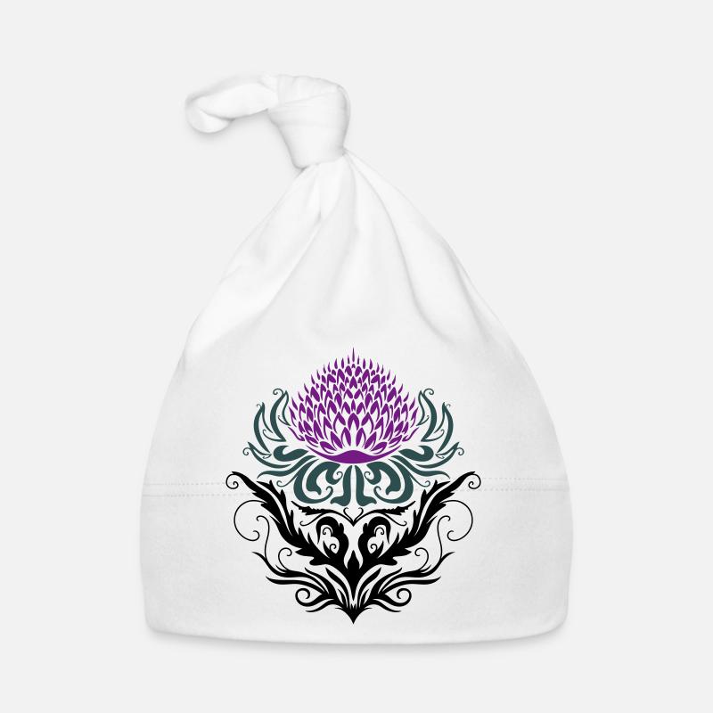 Distel lila Thistle Baby Bio-Mütze