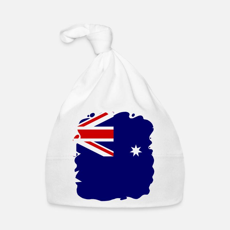 Drapeau australien sous drapeau australien Bonnet bio Bébé