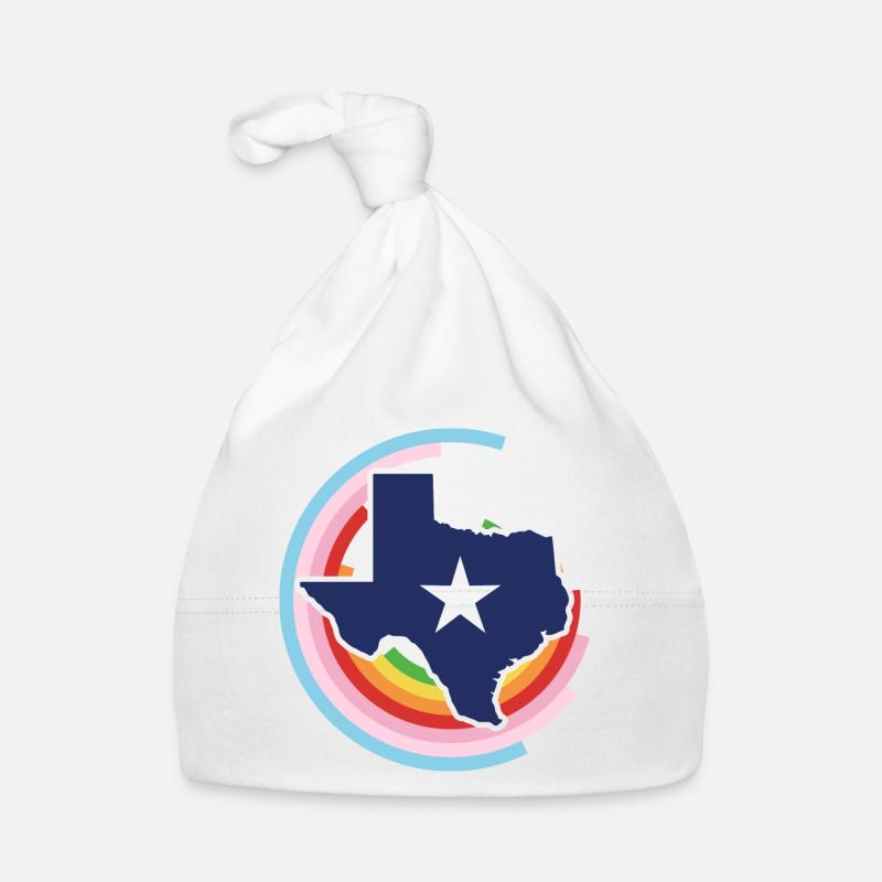 Texas Map Design for Proud LGBT+ Texans Organic Baby Cap