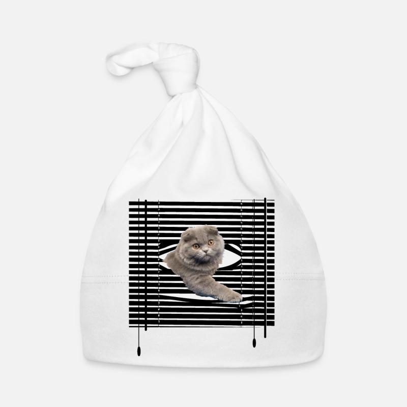 Mon chat s'évade Bonnet bio Bébé