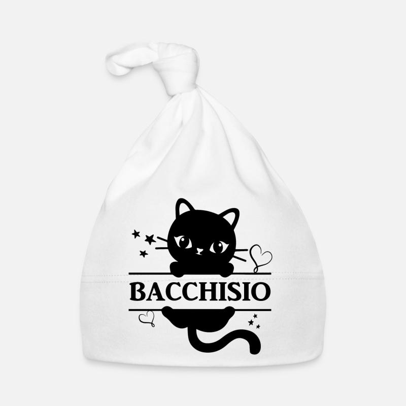 Bacchisio T-Shirt Katze Geschenkidee Katze Baby Bio-Mütze