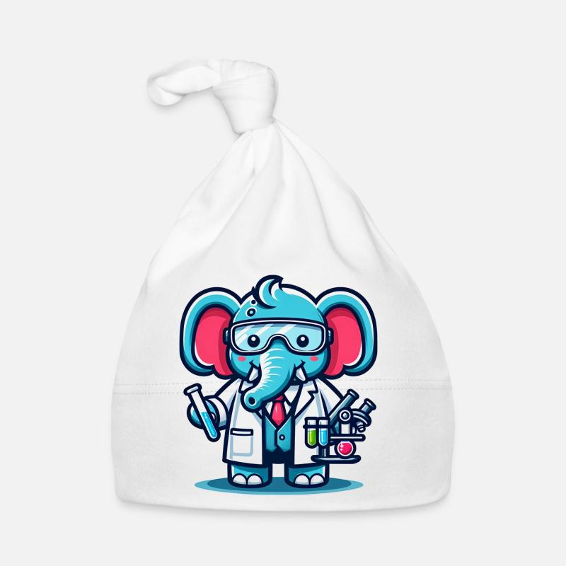 Scientifique éléphant mignon Bonnet bio Bébé
