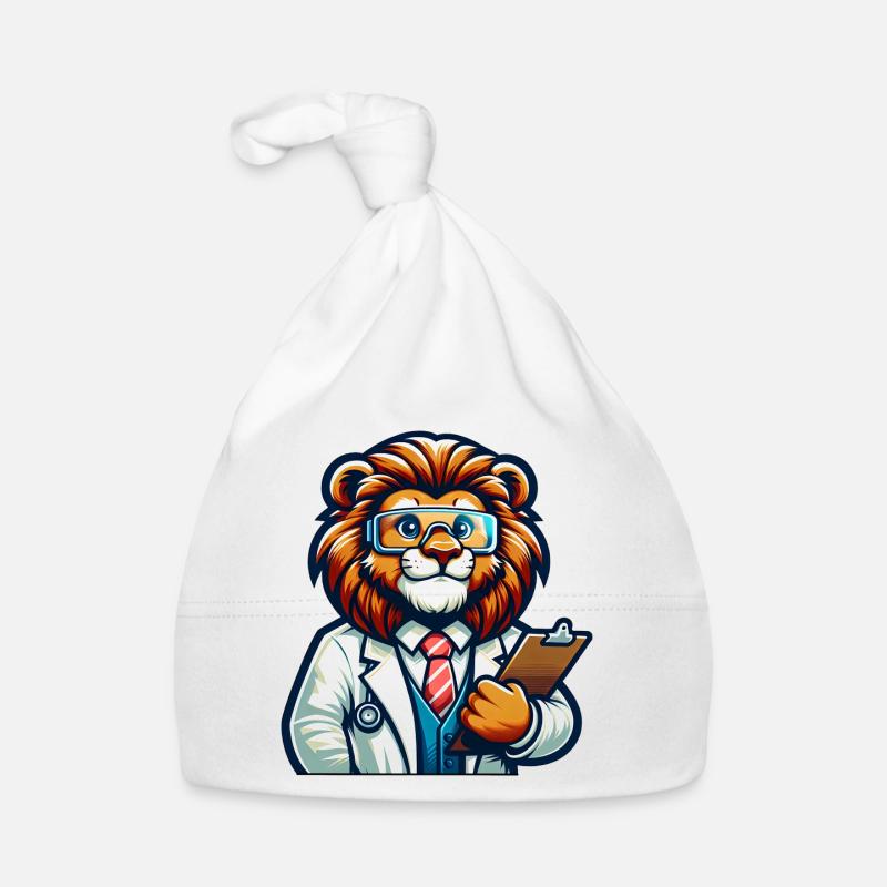 Scientifique Lion mignon Bonnet bio Bébé