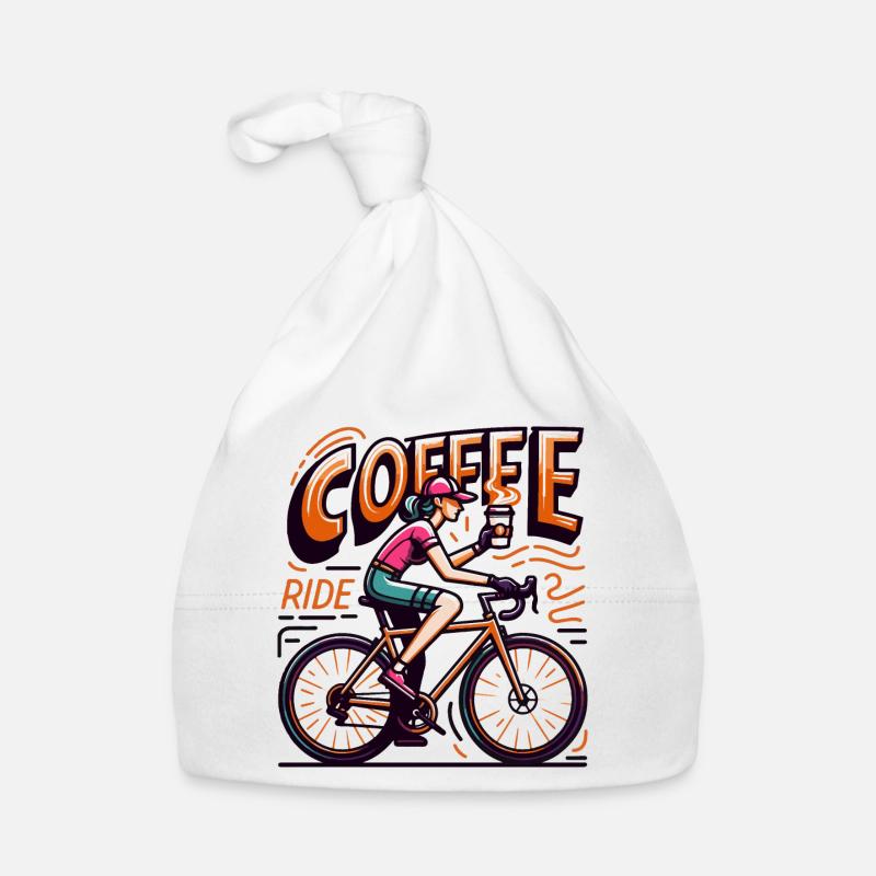Lebendige Kaffeefahrt Illustration Baby Bio-Mütze
