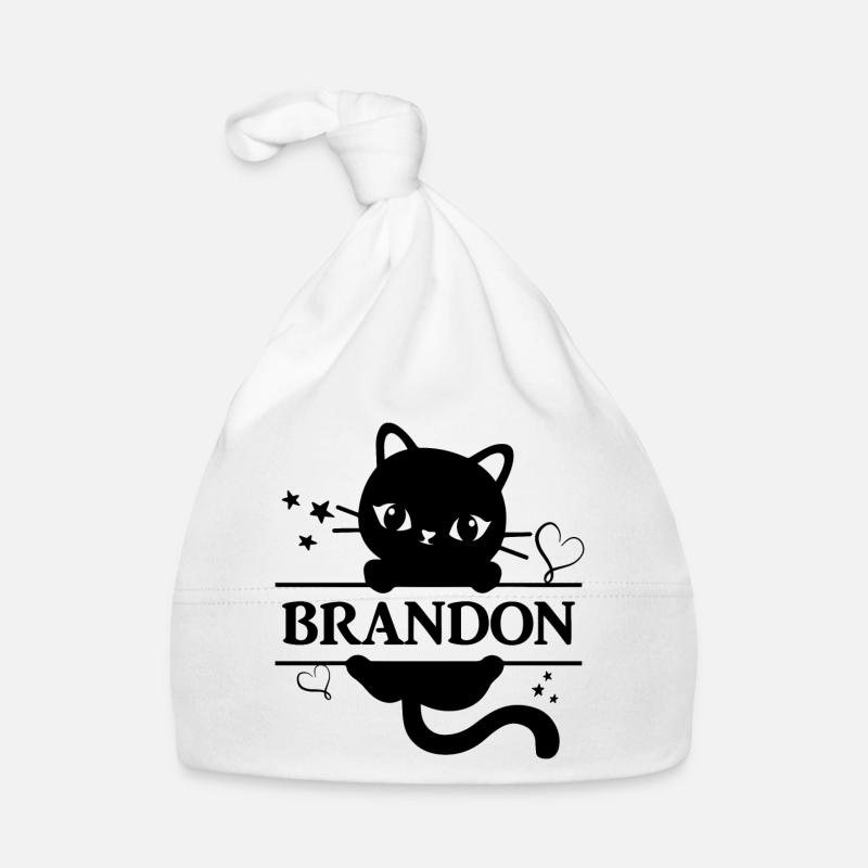 Brandon T-Shirt Katze Geschenkidee Baby Bio-Mütze