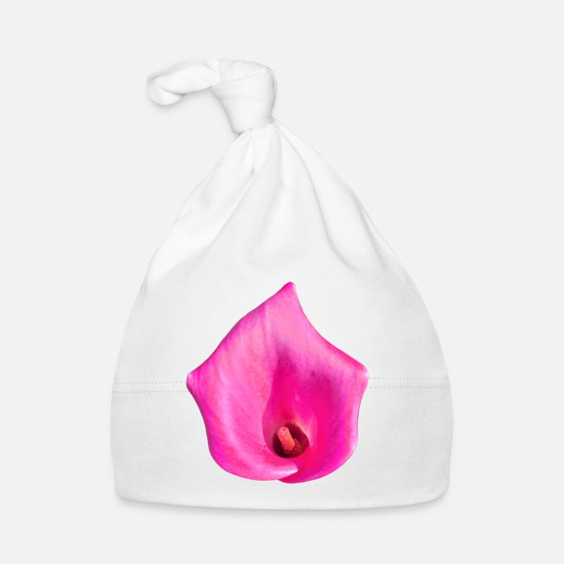 Fleur de Calla Rose Bonnet bio Bébé