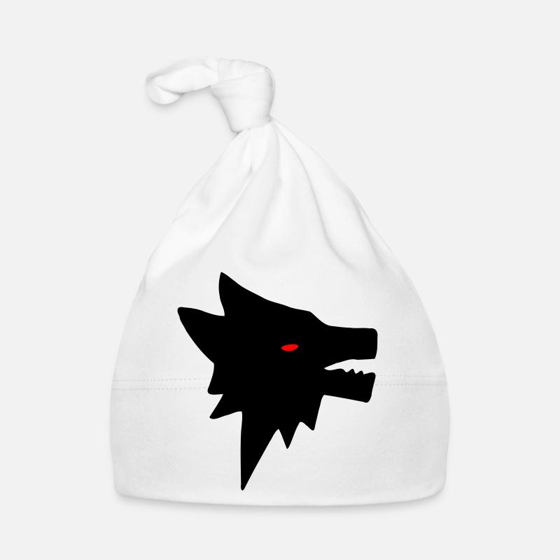 Wolf - Baby Bio-Mütze - Weiß