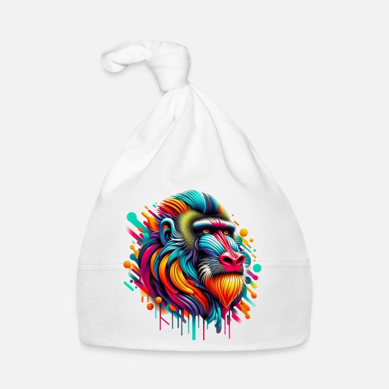 Mandrill Monkey Organic Baby Cap