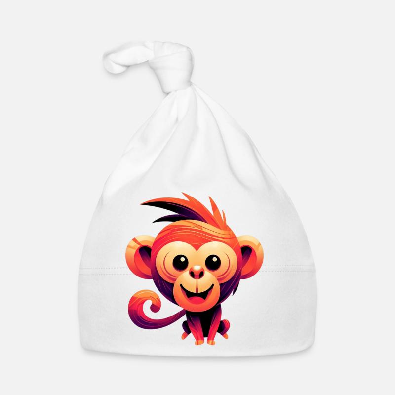 Monkey Organic Baby Cap