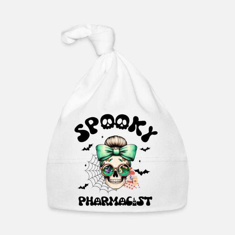 Spooky Pharmacist Halloween Organic Baby Cap