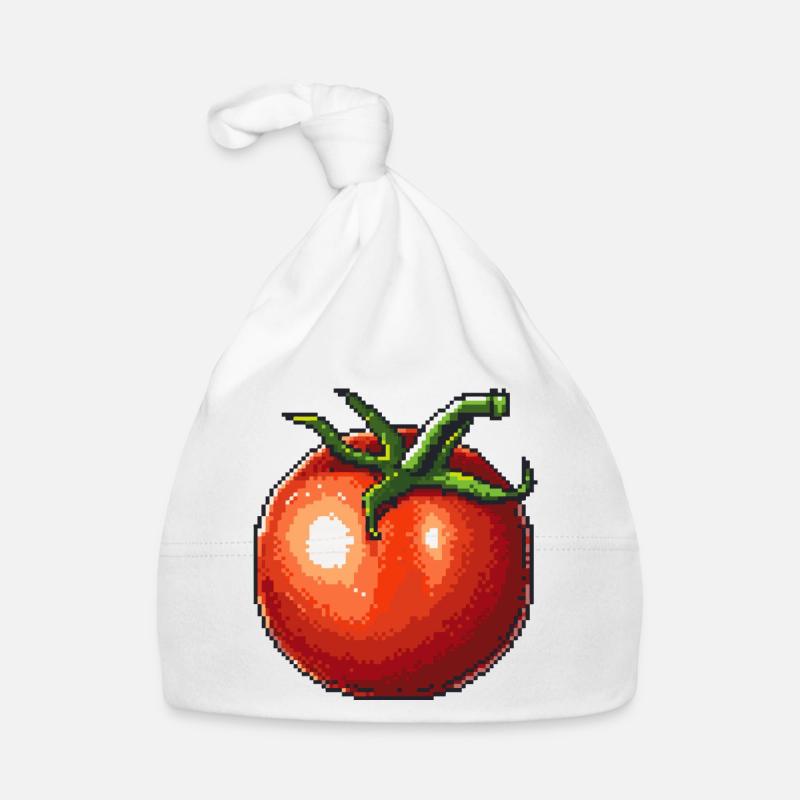Icône pixel de tomate Bonnet bio Bébé