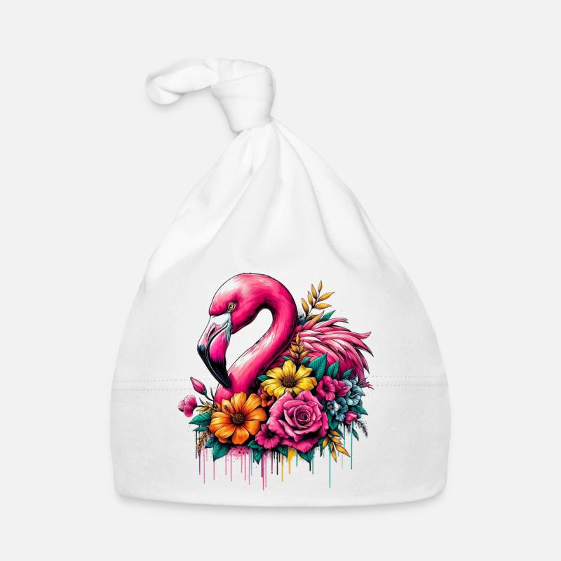 Flamingo Baby Bio-Mütze