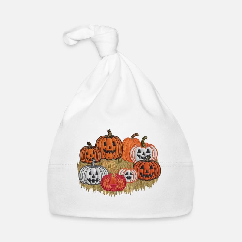Beaded Halloween Organic Baby Cap