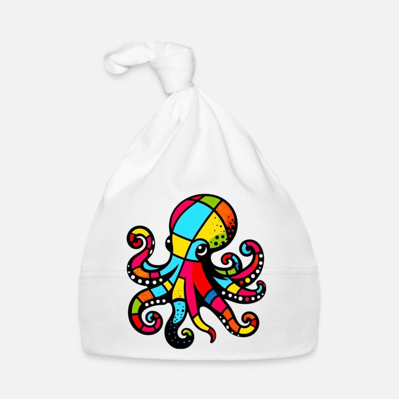 Krake Baby Bio-Mütze