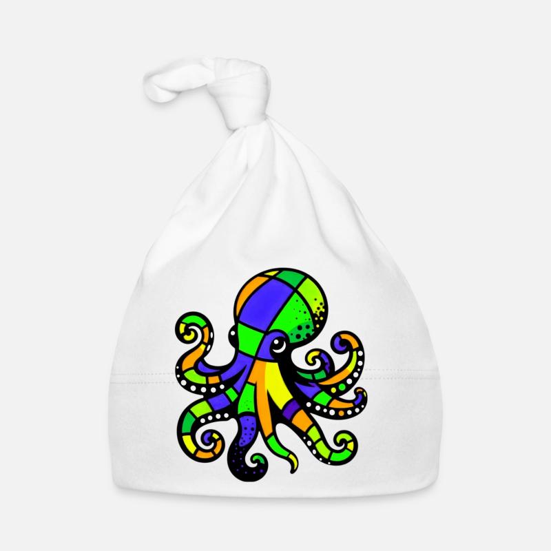 Krake Baby Bio-Mütze