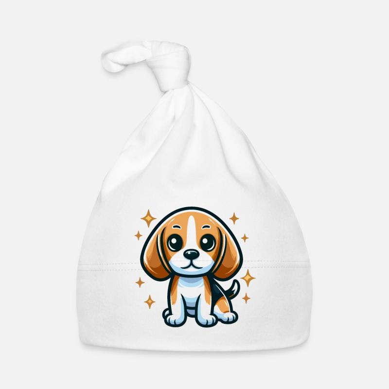 Chien Beagle Chibi Bonnet bio Bébé