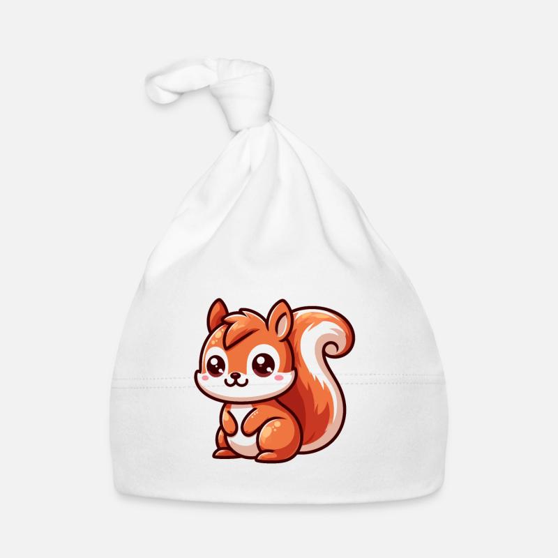 Petit Ecureuil Mignon Bonnet bio Bébé