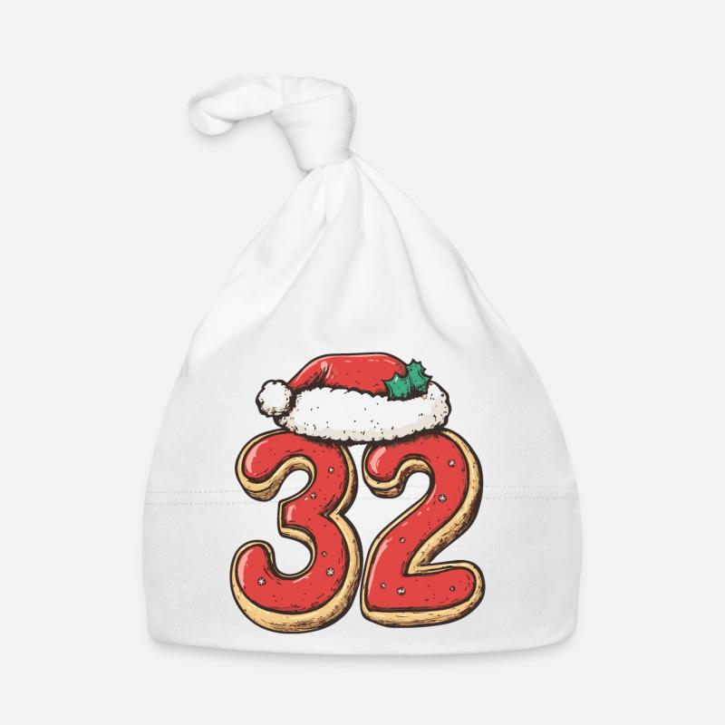 Biscuit de Noël à 32 chiffres Bonnet bio Bébé