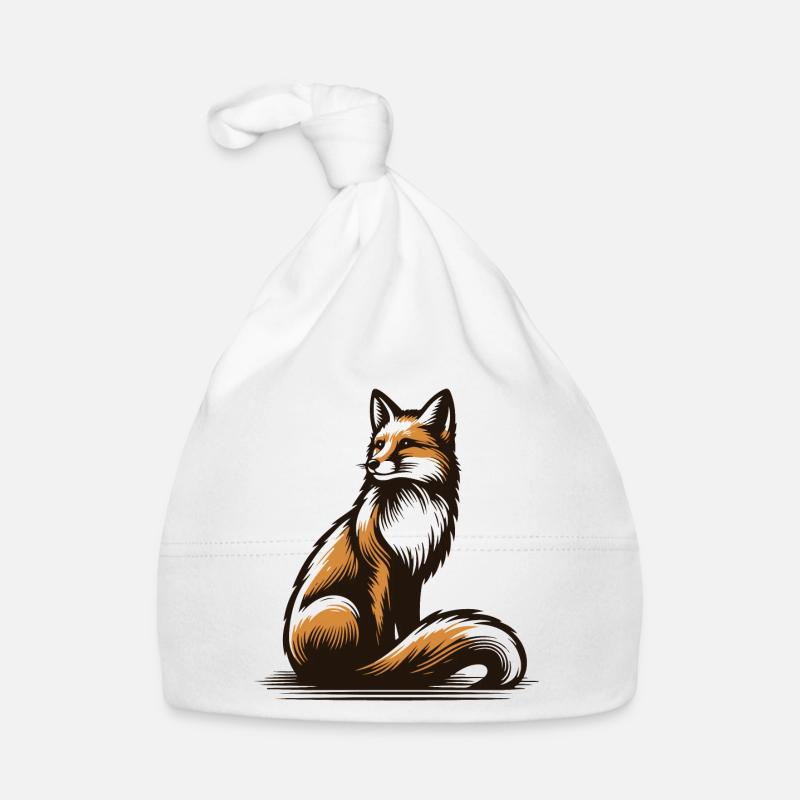 Fox - Baby Bio-Mütze - Weiß