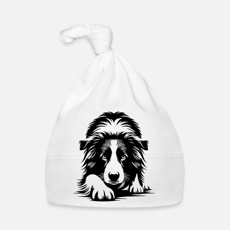 Border Collie Baby Bio-Mütze
