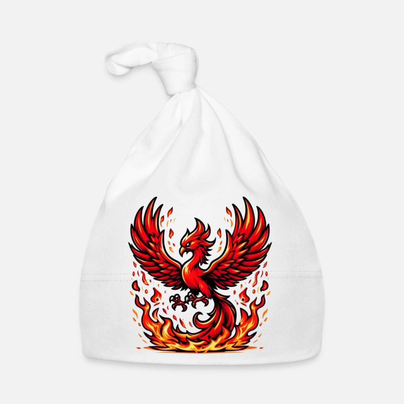 Roter Phönix Baby Bio-Mütze