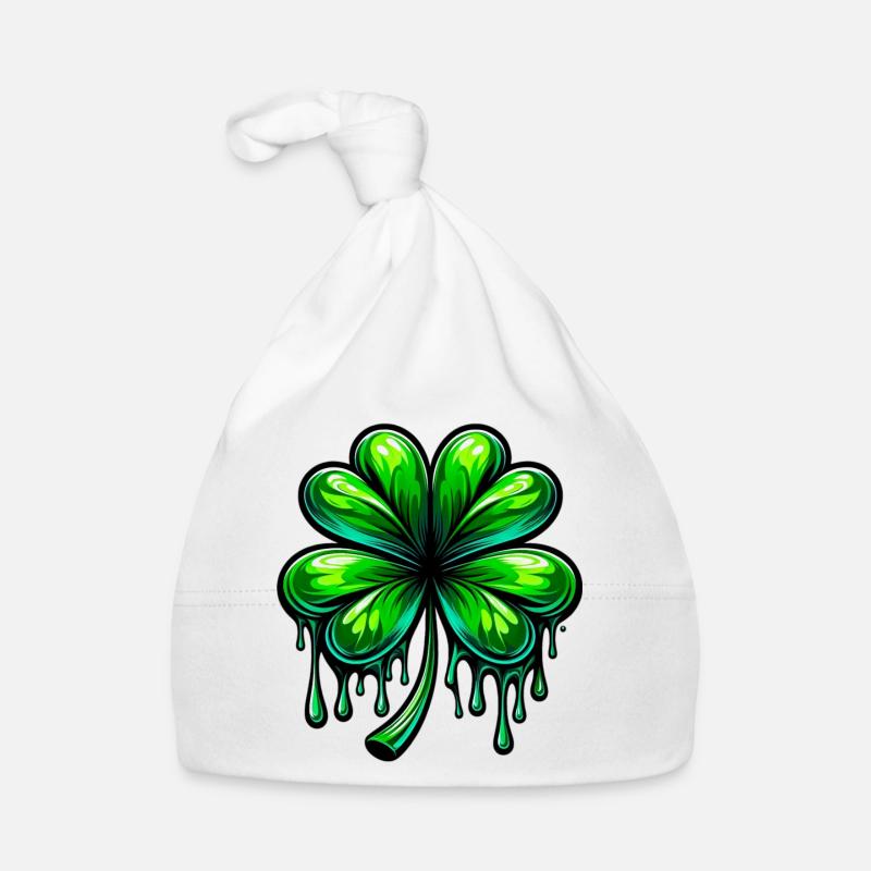 Four-leaf clover Organic Baby Cap