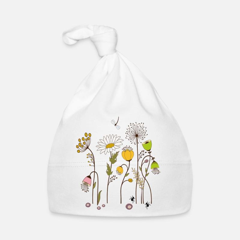 Fleurs de jardin Bonnet bio Bébé