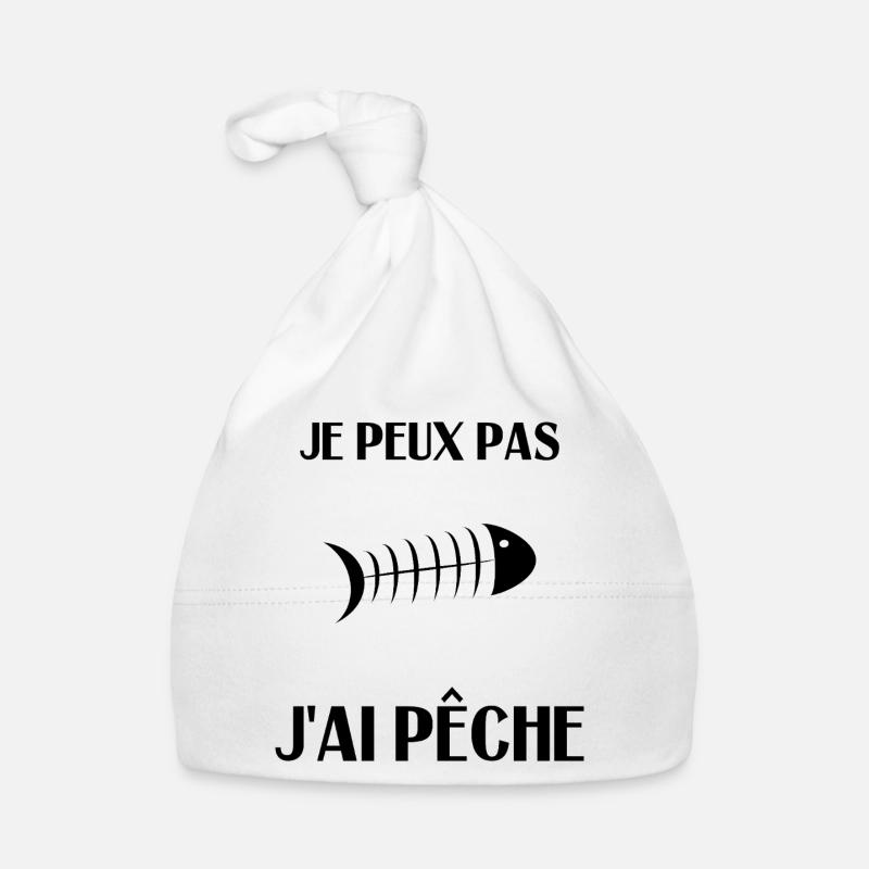 PÊCHE. POISSON D'AVRIL. POISSON. SARDINE Bonnet bio Bébé