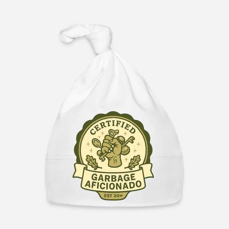Certified Garbage Aficionado Organic Baby Cap