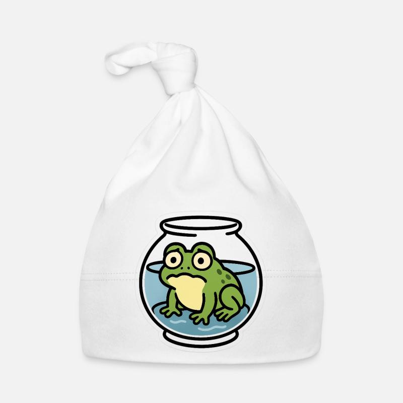 Grenouille dans un bol Bonnet bio Bébé