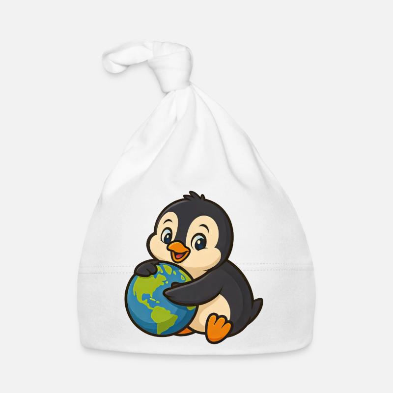 Penguin on Earth Environmental Protection Nature Lover Organic Baby Cap