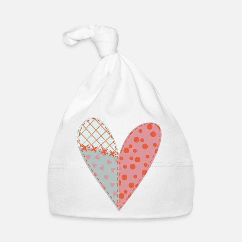 Coeur Patchwork No11 Bonnet bio Bébé