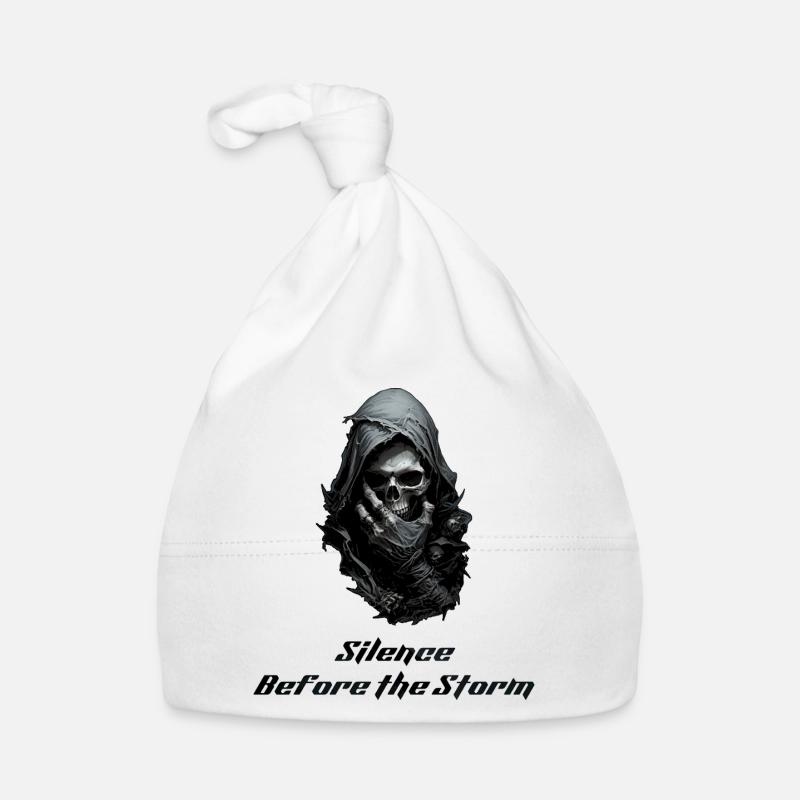 Murmure de la mort - Grim Reaper Gothic Skull Art Bonnet bio Bébé