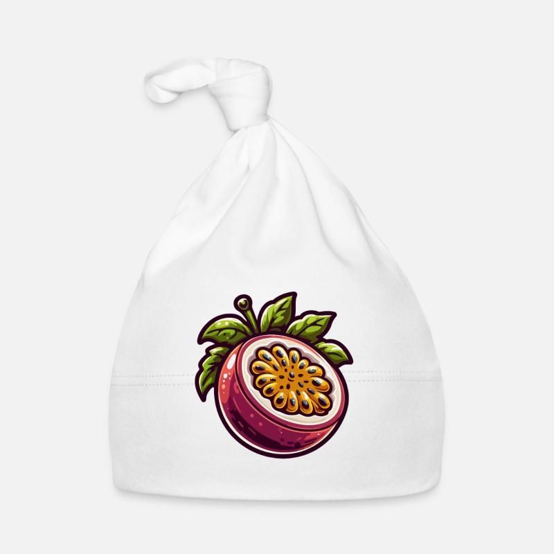 Passionate Exotic Fruit Pattern Organic Baby Cap