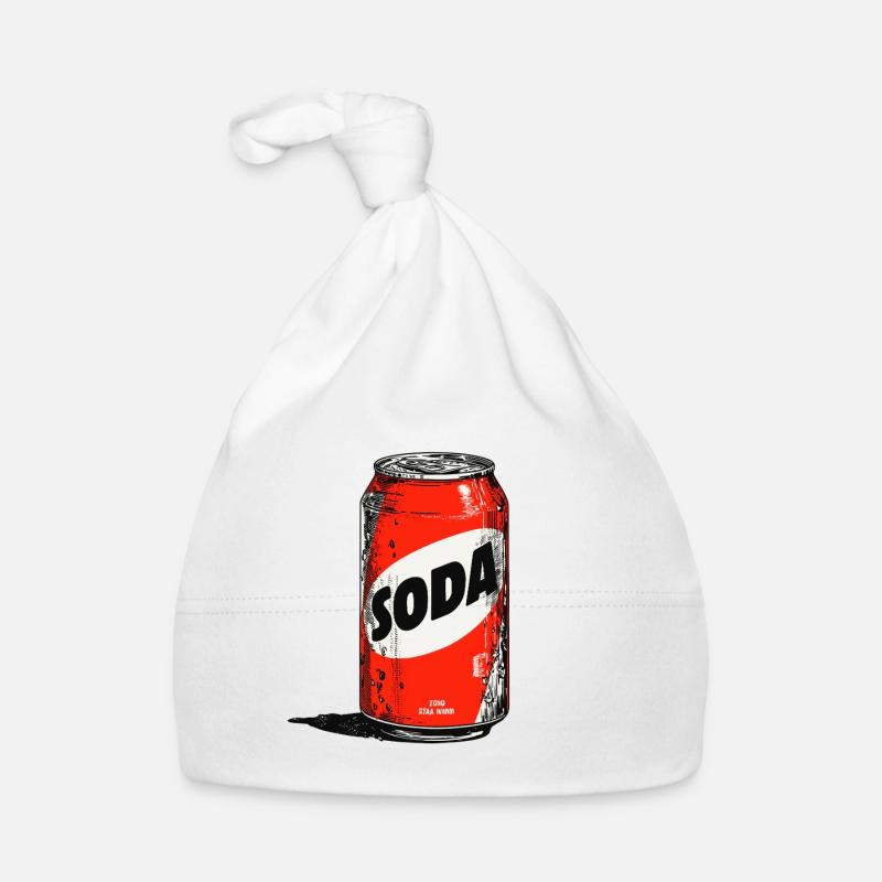 Red Soda Can Baby Bio-Mütze