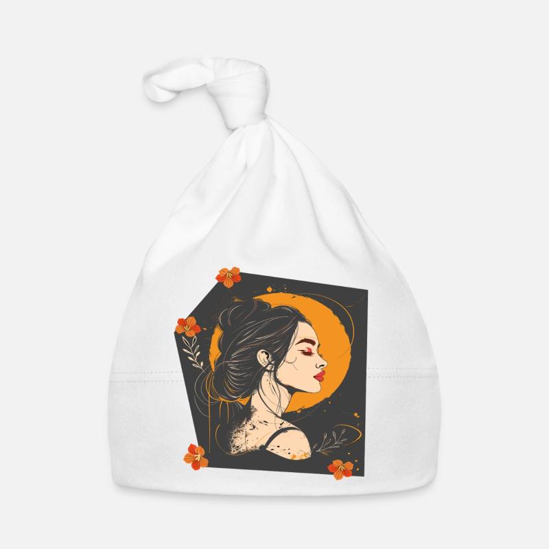 Frauengesicht Baby Bio-Mütze