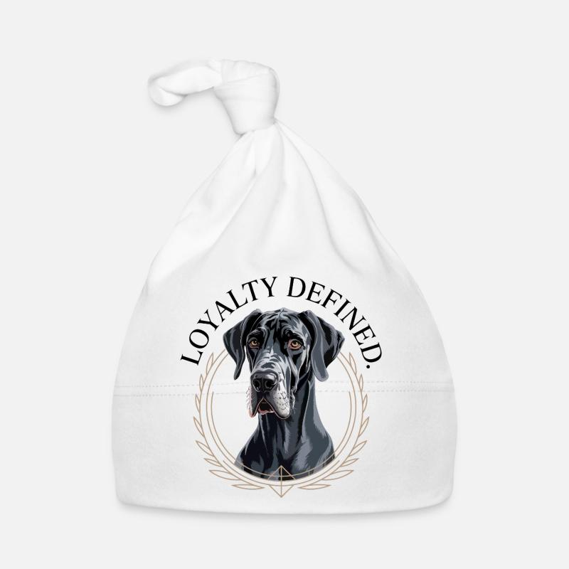 Loyal Great Dane Guardian Design Organic Baby Cap