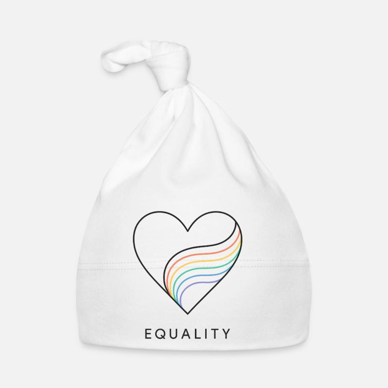 Pride Rainbow Love Equality Diversity Queer Organic Baby Cap