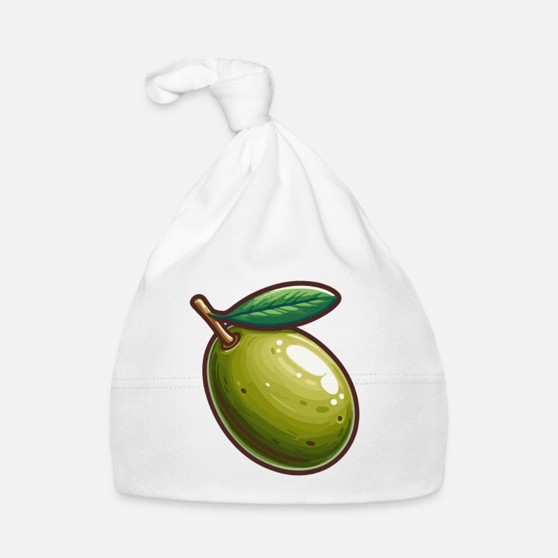 Illustration de Olive Verte Nature Bonnet bio Bébé