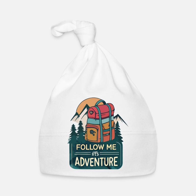 Adventure Backpack Mountains Forest Organic Baby Cap