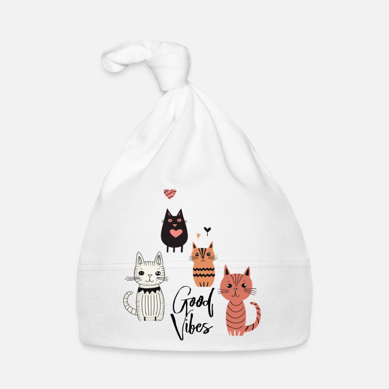 Playful Cats Organic Baby Cap
